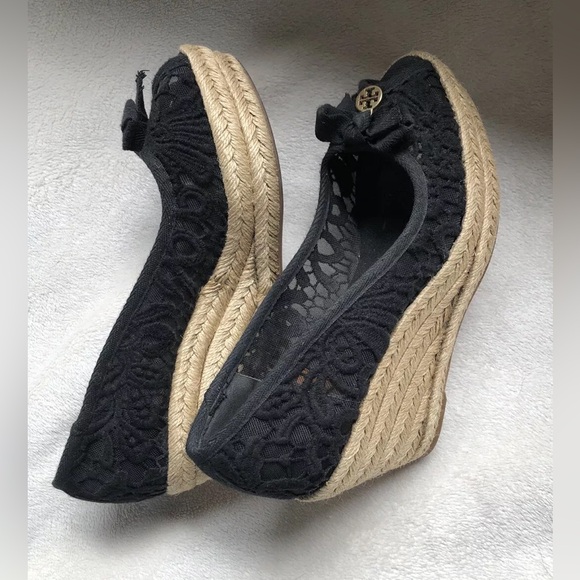 Tory Burch Jackie Lace Espadrille Wedge - Picture 9 of 9